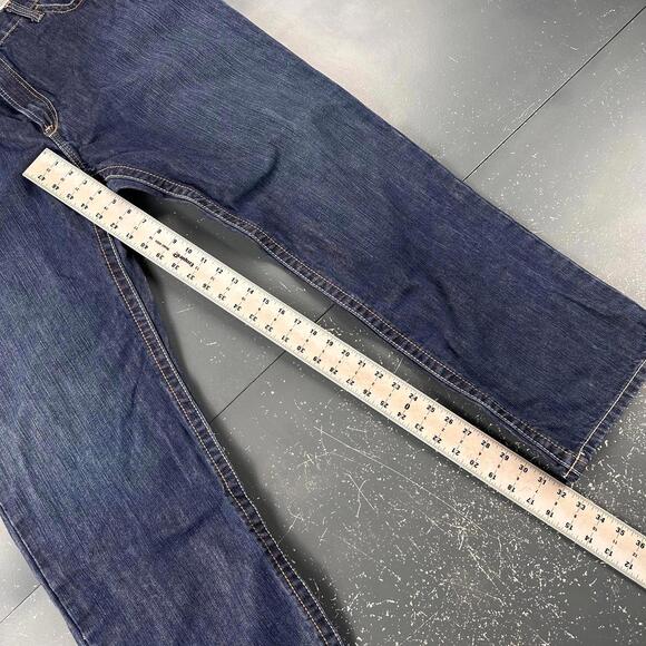 Ariat Flame Resistant Jeans Men 41x32 Dark Wash M4 Low Rise Boot Contrast Stitch - Picture 5 of 8